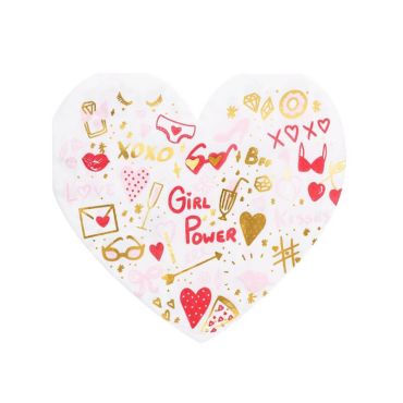 20 Serviettes Cœur - EVJF