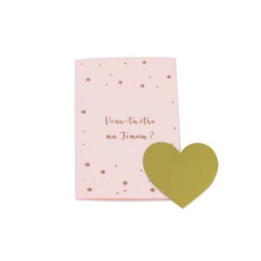 2 Cartes à Gratter - Veux tu être ma témoin - Rose Gold | jourdefete.com