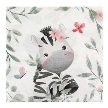 20 serviettes en papier de la collection explorateur