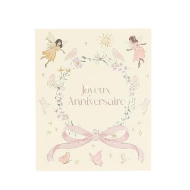 Sachets de goodies “Joyeux Anniversaire” avec fées et papillons pour fête enfant féerique | jourdefete.com