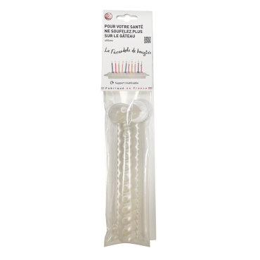 Une farandole de bougie, un support pour les anniversaires