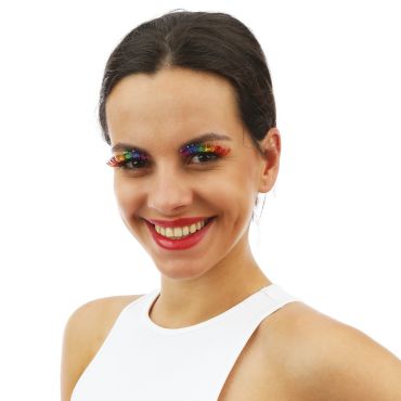 Faux cils arc-en-ciel