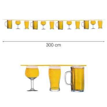 Guirlande festive chopes et verres de bière 300 cm pour décoration Oktoberfest | jourdefete.com Guirlande festive chopes et verres de bière 300 cm pour décoration Oktoberfest | jourdefete.com