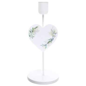 Un joli bougeoir aux motifs de feuilles vertes pour votre table lors de votre événement | jourdefete.com