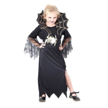 Déguisement Sorcière Veuve Noire Fille - Taille au Choix