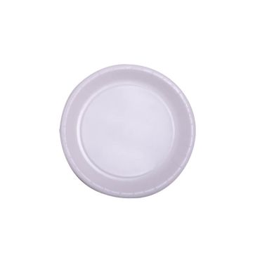 50 assiettes blanches en carton 22 cm