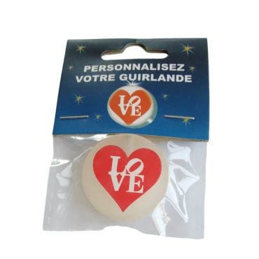 Cœur "Love" pour Guirlande à Personnaliser | jourdefete.com