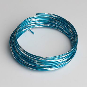 Fil Métallique Arlequin Turquoise - 5m Fil Métallique Arlequin Turquoise - 5m