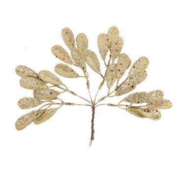 6 feuilles gouttelettes sur tige paillette | jourdefete.com