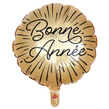 ballon en aluminium doré bonne année | jourdefete.com