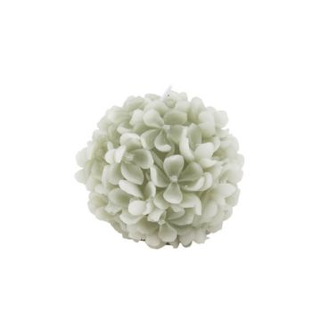 Bougie en forme d'hortensia de couleur verte