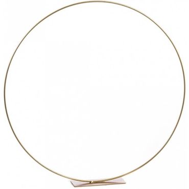 Grand anneau sur socle métal doré de 50 cm | jourdefete.com