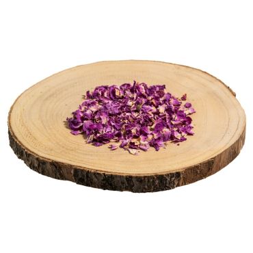 sachet de pétales de roses de couleur violet
