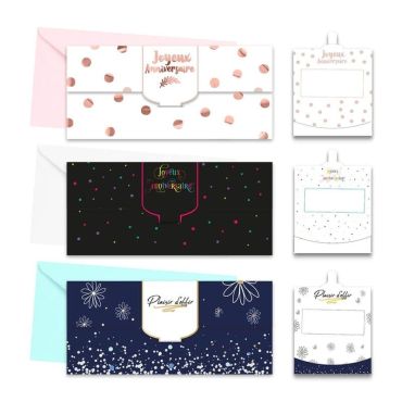 Enveloppe cadeau pour anniversaire - Modèle au choix | jourdefete.com