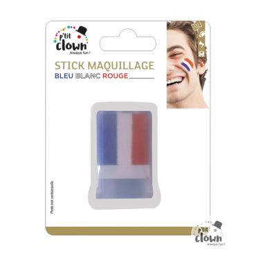 Stick maquillage bleu blanc rouge pour festivités | jourdefete.com Stick maquillage bleu blanc rouge pour festivités | jourdefete.com