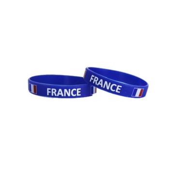 2 bracelets en plastique bleu france | jourdefete.com