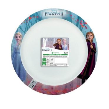 8 assiettes creuses compostables reine des neiges 2  | jourdefete.com