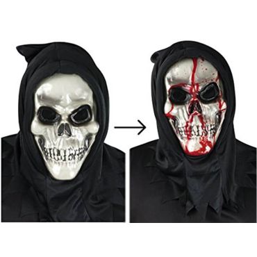 Masque Squelette avec Pompe de Sang Masque Squelette avec Pompe de Sang