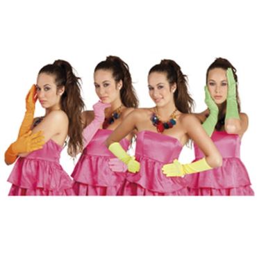 Gants Longs Fluorescents Nice - Couleur Aléatoire | jourdefete.com