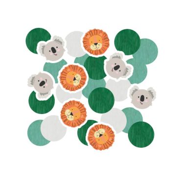 confettis de table les animaux de la jungle | jourdefete.com
