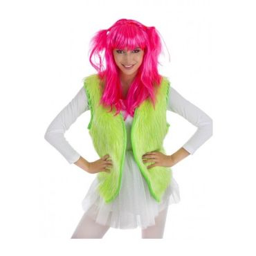 Gilet Peluche - Vert | jourdefete.com