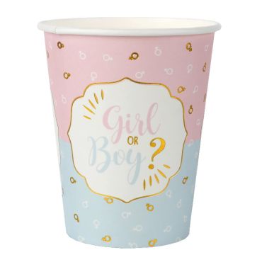 10 gobelets en carton collection girl or boy ?