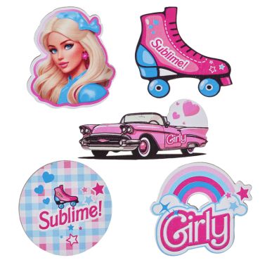 Décorations à parsemer Girly avec motifs vintage et colorés | jourdefete.com