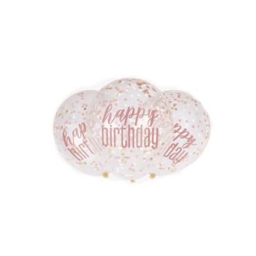ballons-anniversaire-glitz-rose-gold-decoration-salle | jourdefete.com