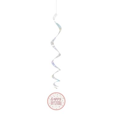 suspensions-anniversaire-decoration-salle-glitz-rose-gold | jourdefete.com
