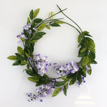 Guirlande de fleurs - Glycine Parme