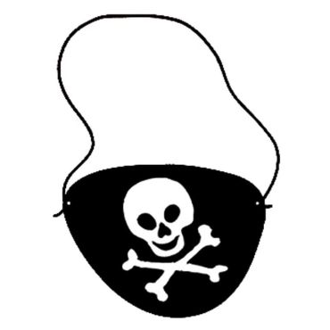 Lot de 6 Cache-Oeils de Pirate 