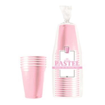 Pack de 20 Gobelets Beer Pong - Rose Pastel