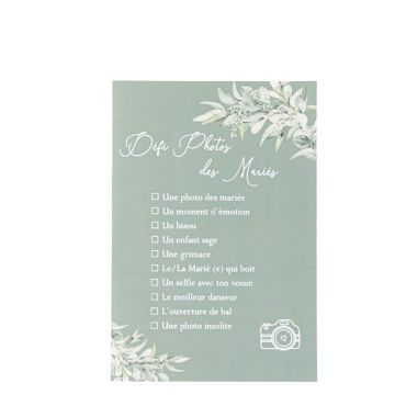 Amusez-vous avec le jeu des défis photos des mariés lors de votre mariage verdoyant | jourdefete.com