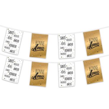 guirlande de fanions bonne année | jourdefete.com