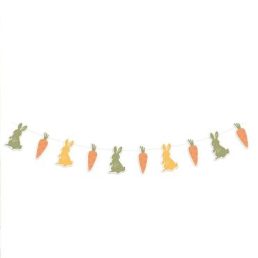 Guirlande de lapins - Joyeuses Pâques | jourdefete.com