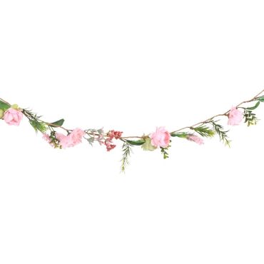 Une belle guirlande de fleurs colorées artificielles pour votre événement | jourdefete.com