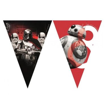 Guirlande Fanions - Star Wars Le Dernier Jedi Guirlande Fanions - Star Wars Le Dernier Jedi
