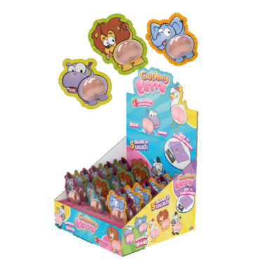 Bonbons rigolos Gummy Butt en forme d’animaux avec bubble gum | jourdefete.com