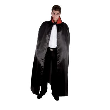 Cape de Vampire Noire Satinée 