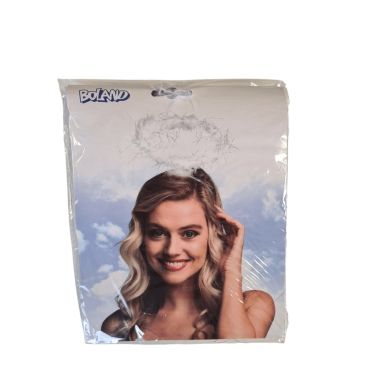 Ce serre-tête avec une auréole d'ange blanche sera parfait pour orner votre déguisement d'ange blanc | jourdefete.com