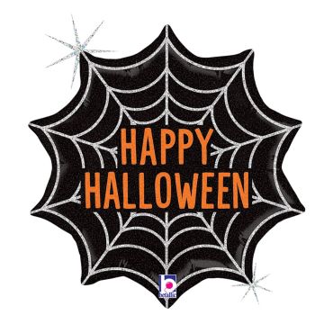 Ballon citrouille orange avec fantômes et chauve-souris | jourdefete.com