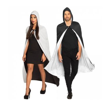 cape de vampire réversible blanc/noir pour adulte | jourdefete.com