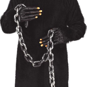 Chaîne Halloween longue 150 cm effet métal usé pour costume ou déco | jourdefete.com