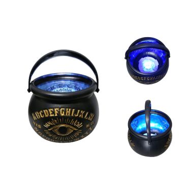 Chaudron Halloween sonore et lumineux avec effet bleu effrayant | jourdefete.com
