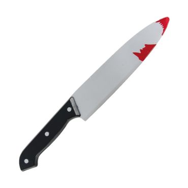Faux couteau ensanglanté en plastique 31 cm pour Halloween | jourdefete.com