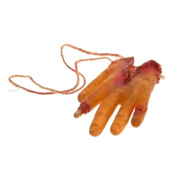 Main en latex ensanglantée à suspendre