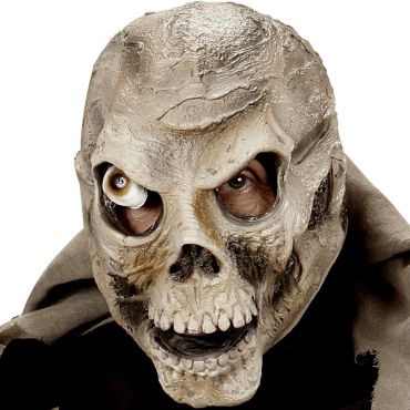 Masque Halloween squelette pour enfant avec orbite pendante et expression effrayante | jourdefete.com