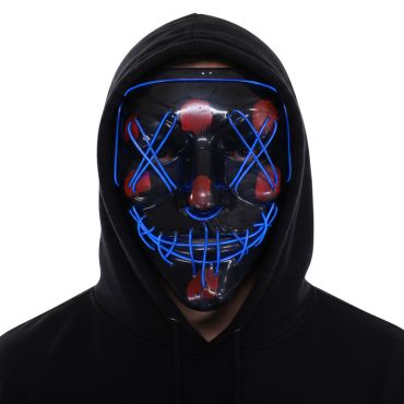 Masque lumineux terreur Halloween | jourdefete.com