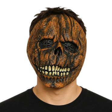 Masque citrouille démoniaque texturé avec dents pointues pour déguisement Halloween | jourdefete.com Masque citrouille démoniaque texturé avec dents pointues pour déguisement Halloween | jourdefete.com