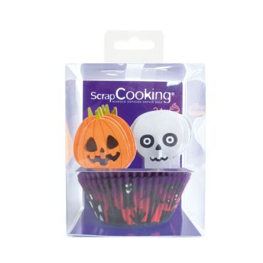 Envie de jolis muffins pour halloween ? Ses caissettes et cake toppers seront idéaux pour votre buffet d'halloween | jourdefete.com